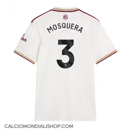 Maglie da calcio Arsenal Cristhian Mosquera #3 Terza Maglia 2025-26 Manica Corta